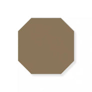 Flise - oktogon 10 x 10 cm Kaffebrun - Coffee CAF thumbnail image