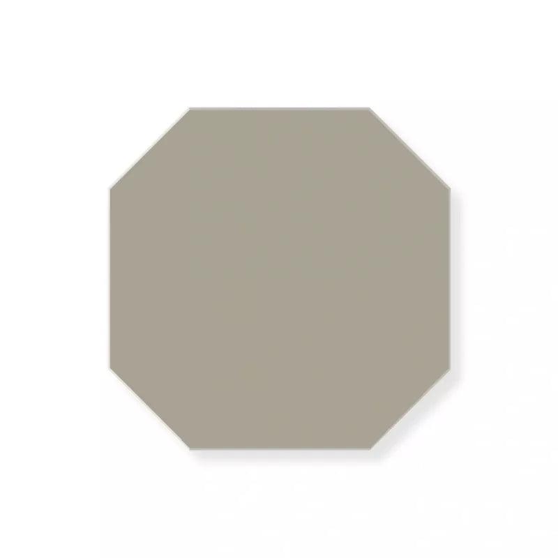 Tile - octagon 10 x 10 cm (3.93 x 3.93 in.) - Pale Grey GRP image