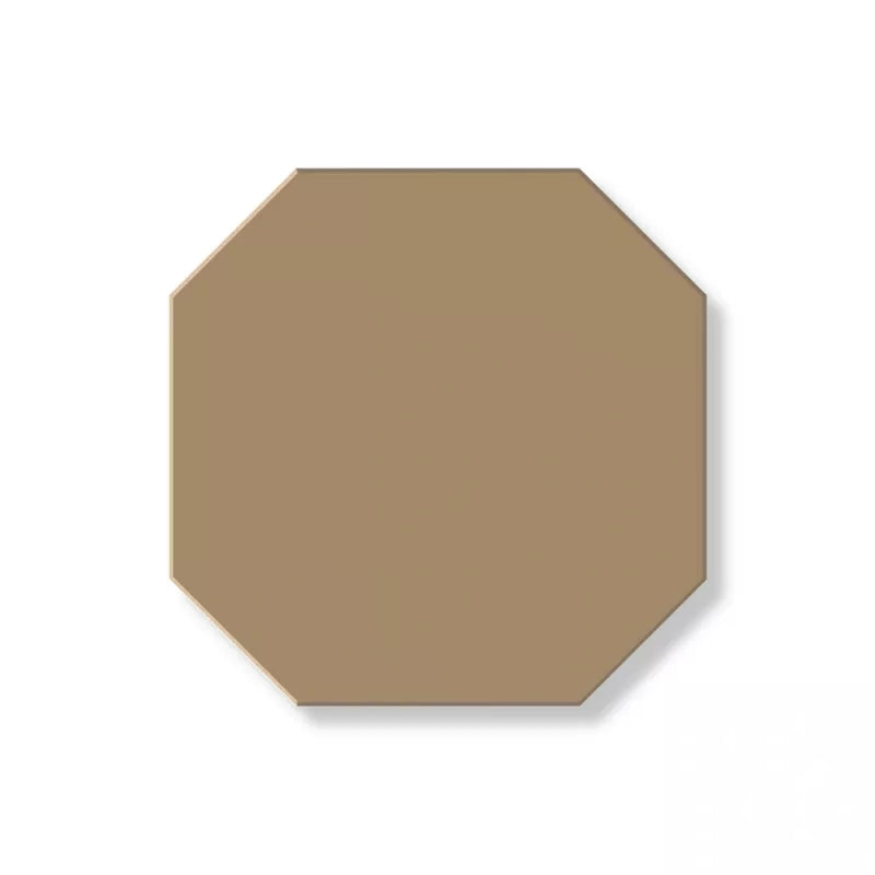 Tile - octagon 10 x 10 cm (3.93 x 3.93 in.) Mole - Taupe TAU image