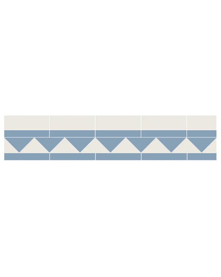 Tile Border - 120 mm (4.72 in.) - Blue / Super White image