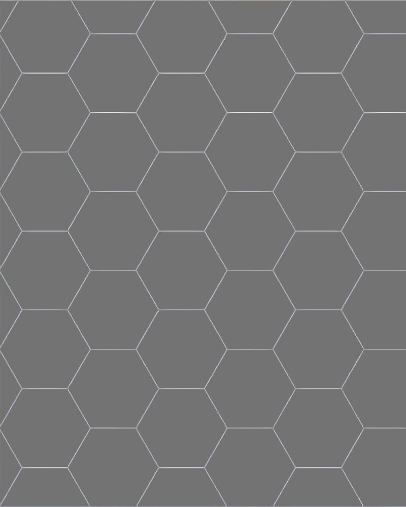 Floor tile - Hexagon 10 × 10 cm graphite gray