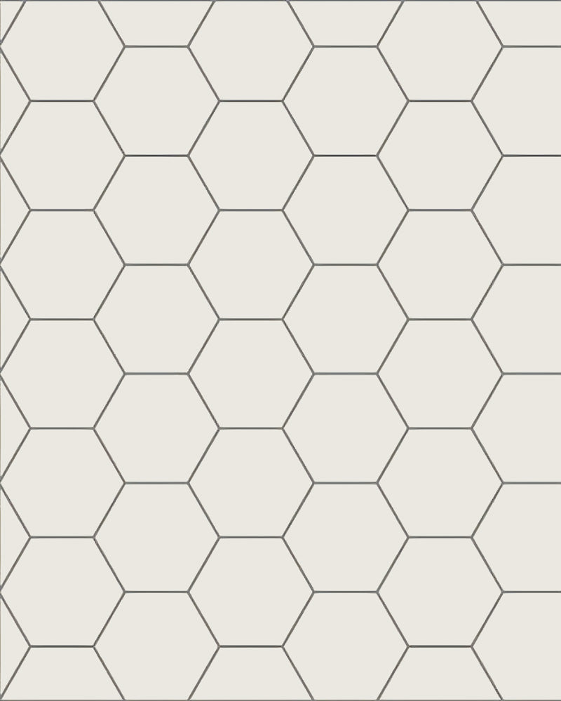 Floor Tiles - Hexagon 10 x 10 cm White - Super White BAS