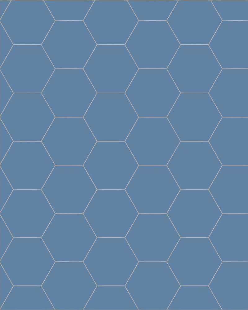 Fliesen – Hexagon 10 x 10 cm blau image
