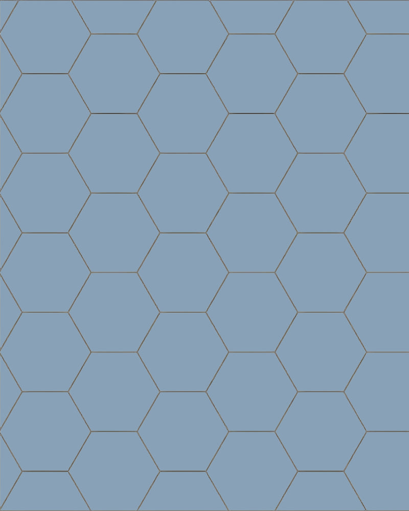 Floor tile - Hexagon 10 × 10 cm light blue image