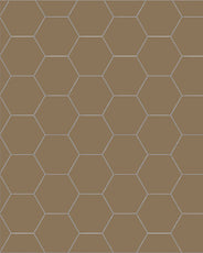 Klinker - Hexagon 10x10 cm kaffebrun thumbnail image