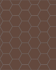 Klinker - Hexagon 10x10 cm chokladbrun thumbnail image