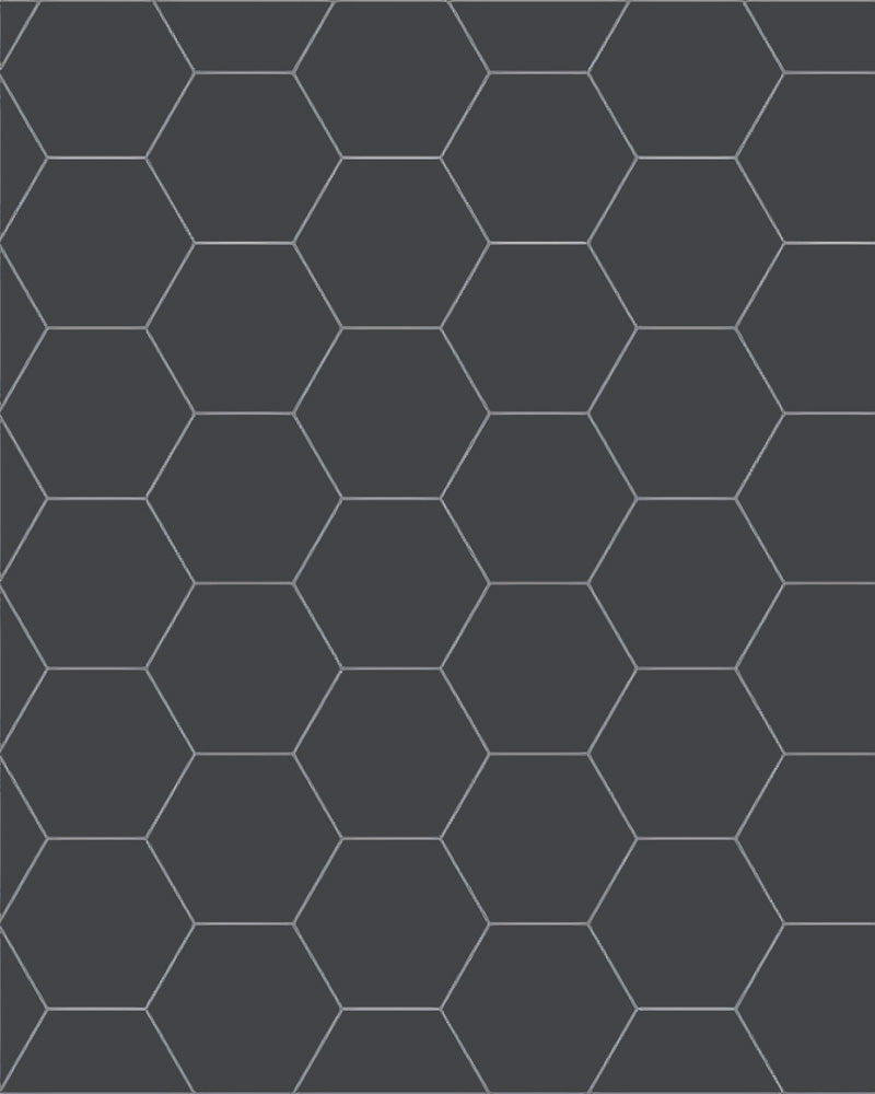 Floor Tiles - Hexagon 10 x 10 cm - Black NOI