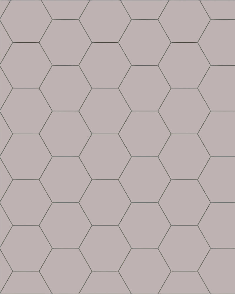 Floor tile - Hexagon 10 × 10 cm lavender