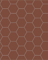 Klinker - Hexagon 10x10 cm Röd - Winckelmans Granitklinker thumbnail image