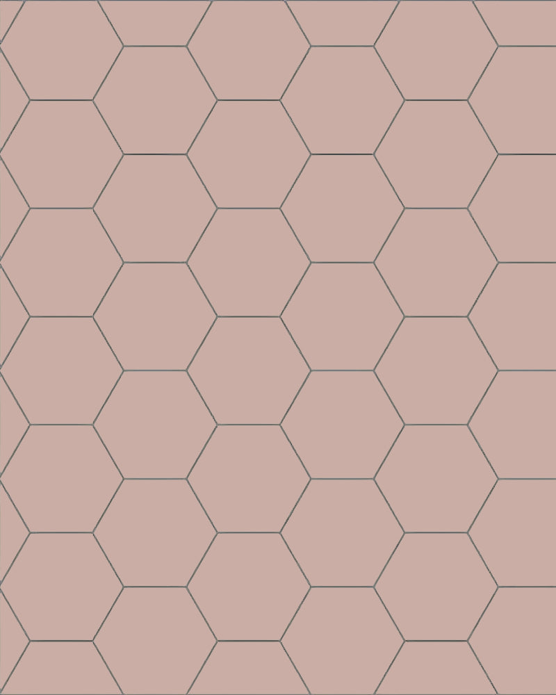 Floor tile - Hexagon 10 × 10 cm pink image