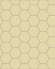 Klinker - Hexagon 10 x 10 cm vaniljgul - Klassisk stil thumbnail image
