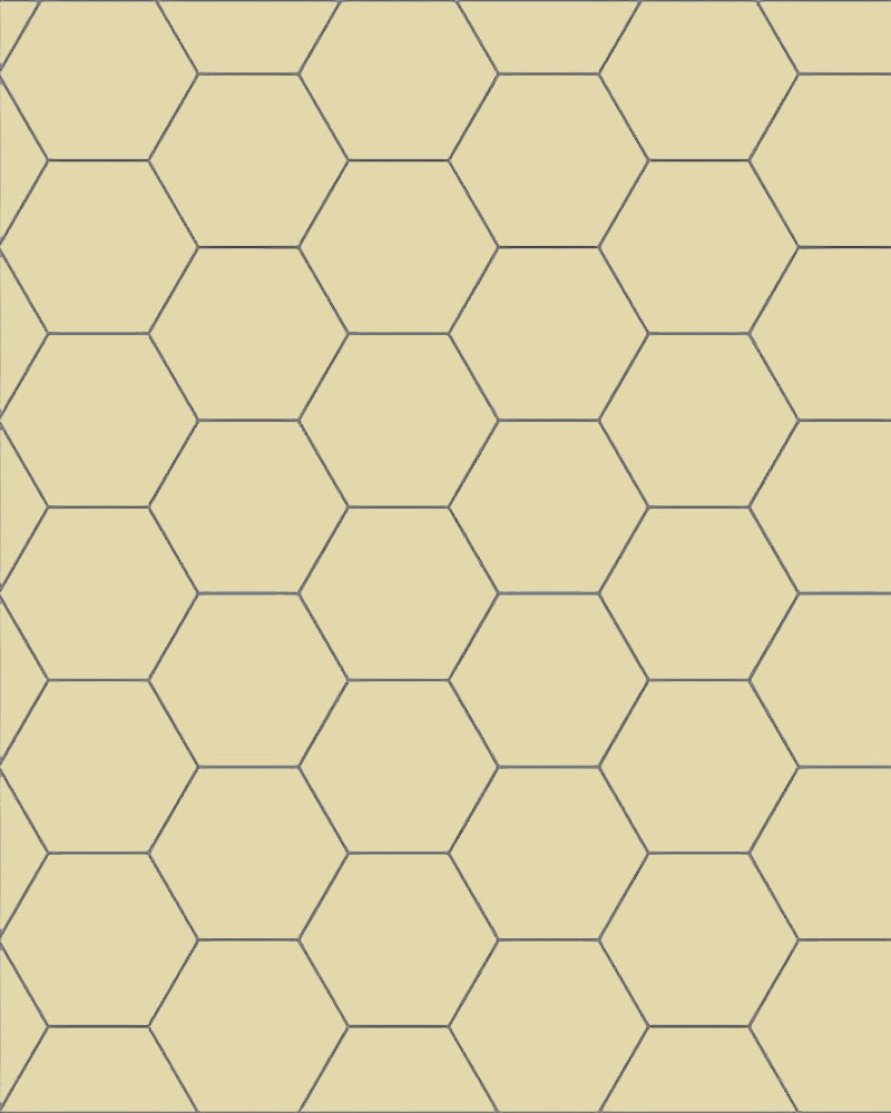 Floor tile - Hexagon 10 × 10 cm vanilla yellow image