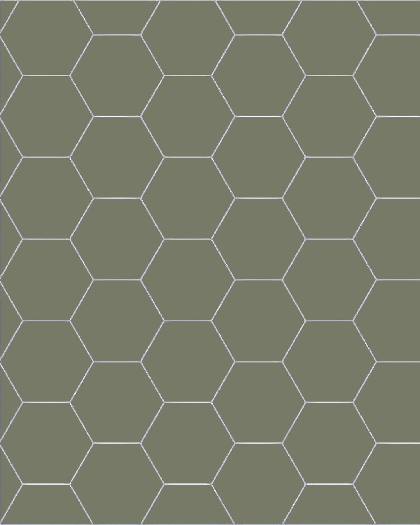 Floor Tiles - Hexagon 10 x 10 cm (3.94 x 3.94 In.) - Australian Green VEA