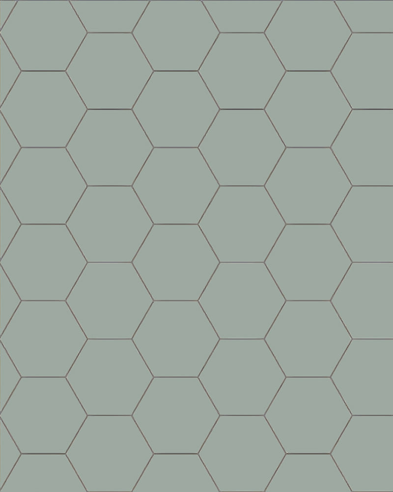 Floor Tiles - Hexagon 10 x 10 cm (3.94 x 3.94 In.) - Pale Green VEP