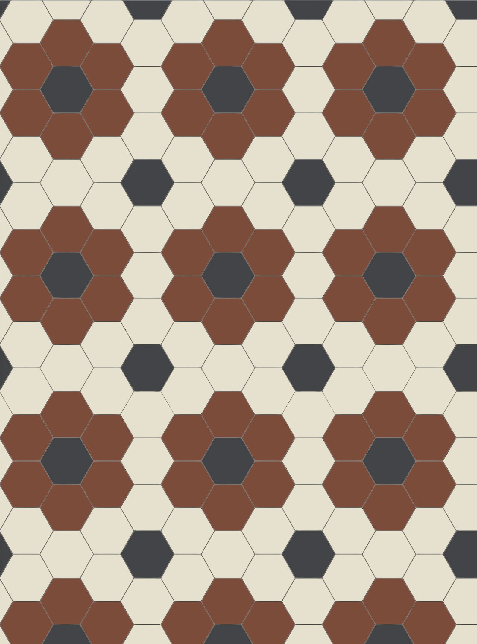 Fliser – Darlington Hexagon 10x10 cm Rød/Gulhvit/Sort image