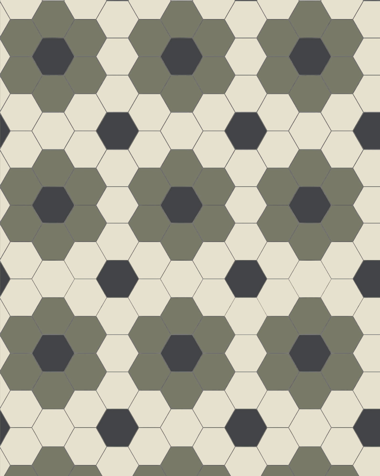 Tile – Darlington Hexagon 10x10 cm Australian Green/Cream/Black image