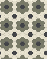 Klinker - Darlington Hexagon 10x10 cm Australian Green/Gulvit/Svart - Winckelmans Granitklinker thumbnail image