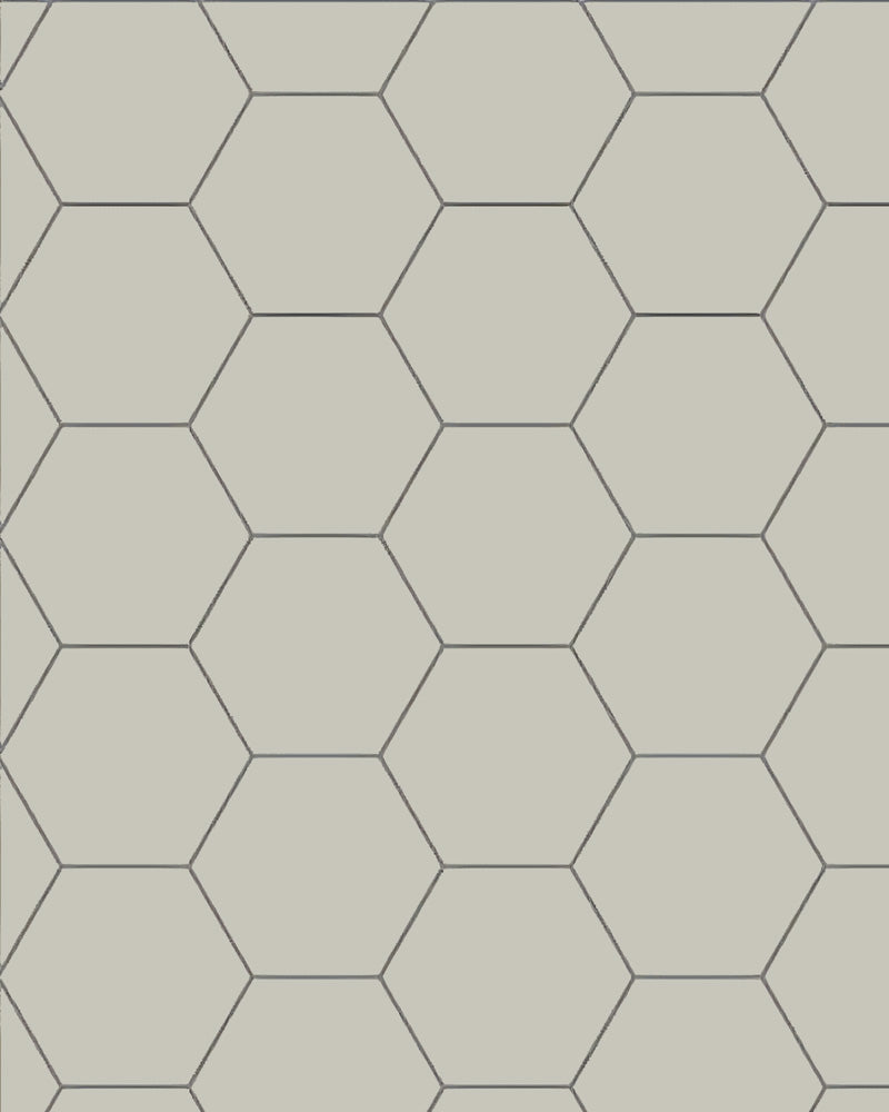 Floor Tiles - Hexagon 15 x 15 cm - Pearl Grey PER