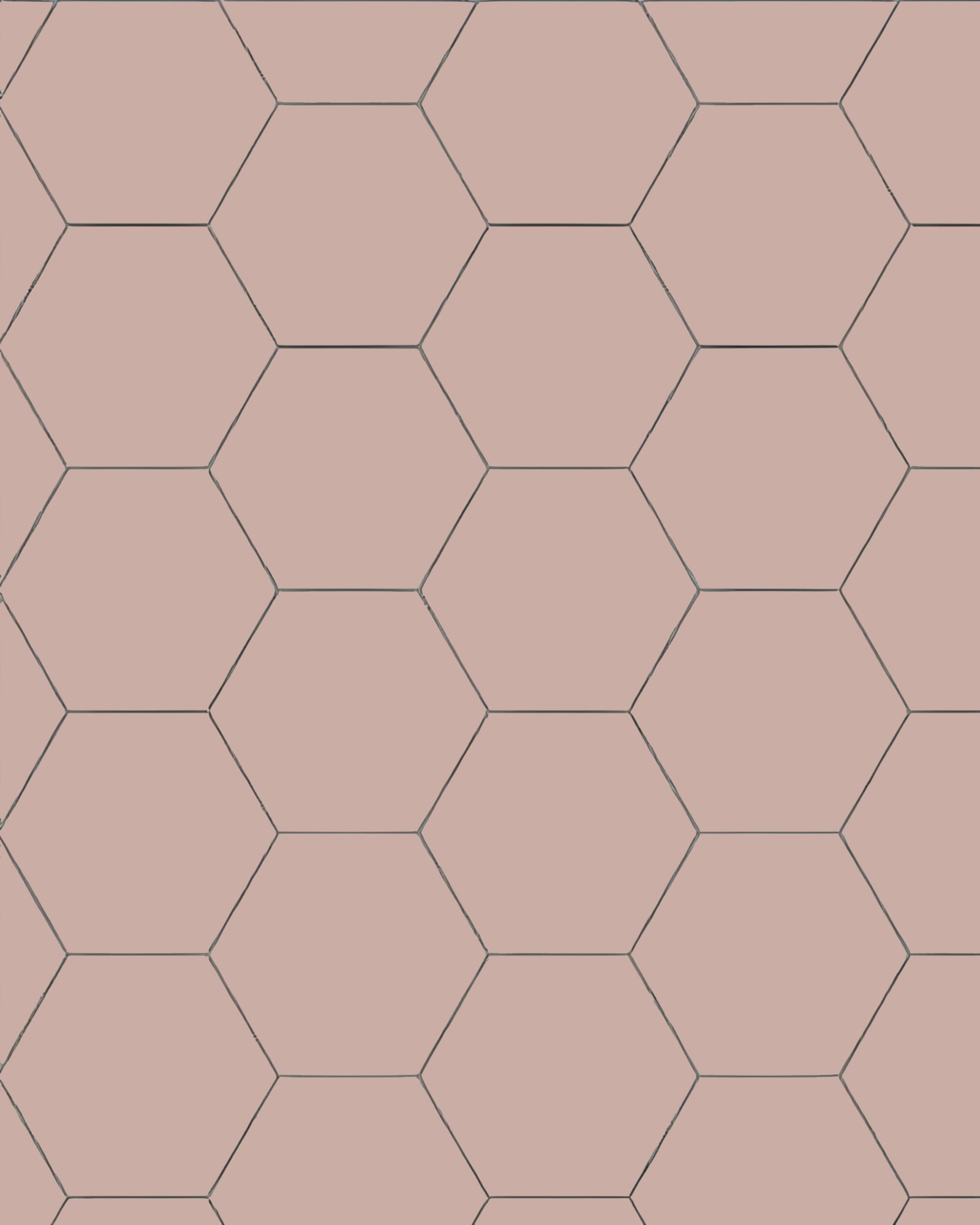 Klinker - Hexagon 15 x 15 cm rosa image