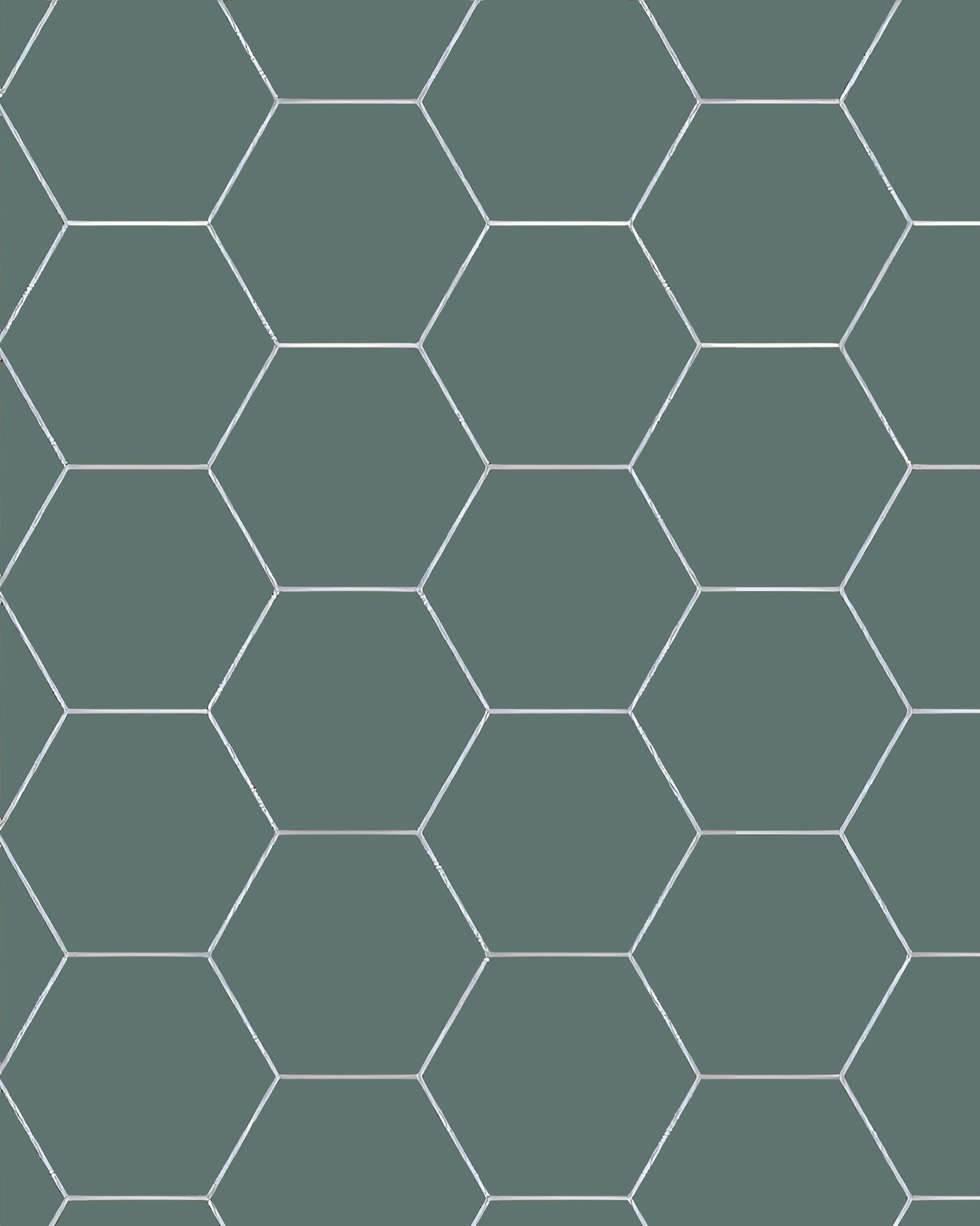 Klinker - Hexagon 15 x 15 cm mörkgrön image