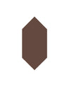 110 230 CHO Sekelskifte Klinker Hexagondiamant 7 x 15 cm chokladbrun 01