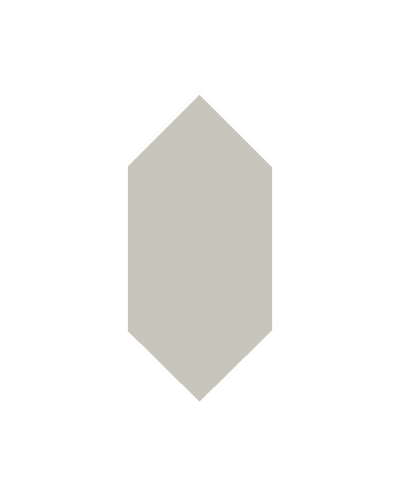 Baldosa - Diamante hexagonal 7 × 15 cm, gris perla image