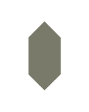 Klinker - Hexagondiamant 7 x 15 cm Australian green - Klassisk stil thumbnail image