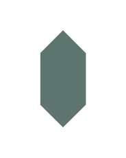 Vloertegel - Hexagondiamant 7 x 15 cm donkergroen thumbnail image