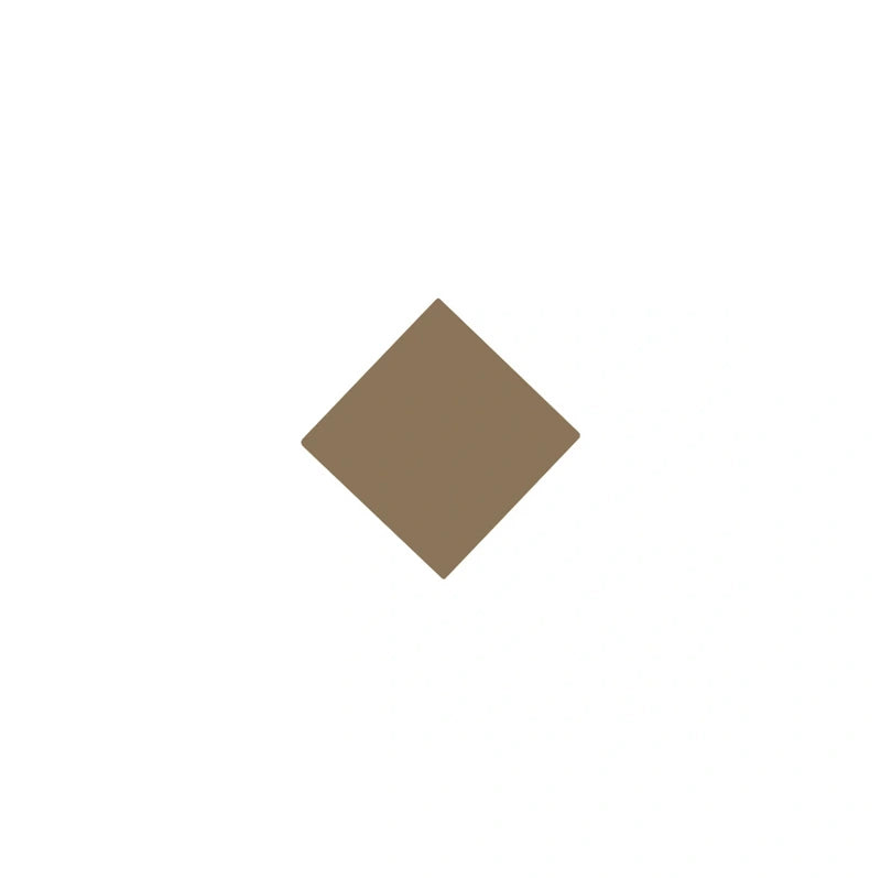 Flise - Kvadrat, 3,5 x 3,5 cm, Kaffebrun, - Coffee CAF image