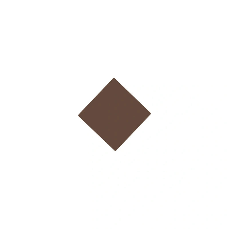 Flise - Kvadrat, 3,5 x 3,5 cm, Chokoladebrun, - Chocolate CHO image