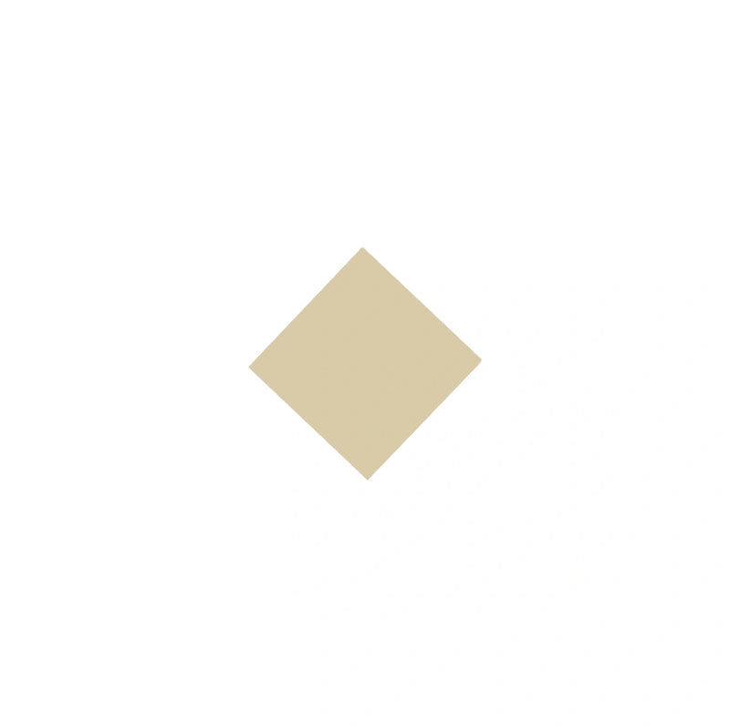 Flise - Kvadrat, 3,5 x 3,5 cm, Elfenben, - Ivory IVO image