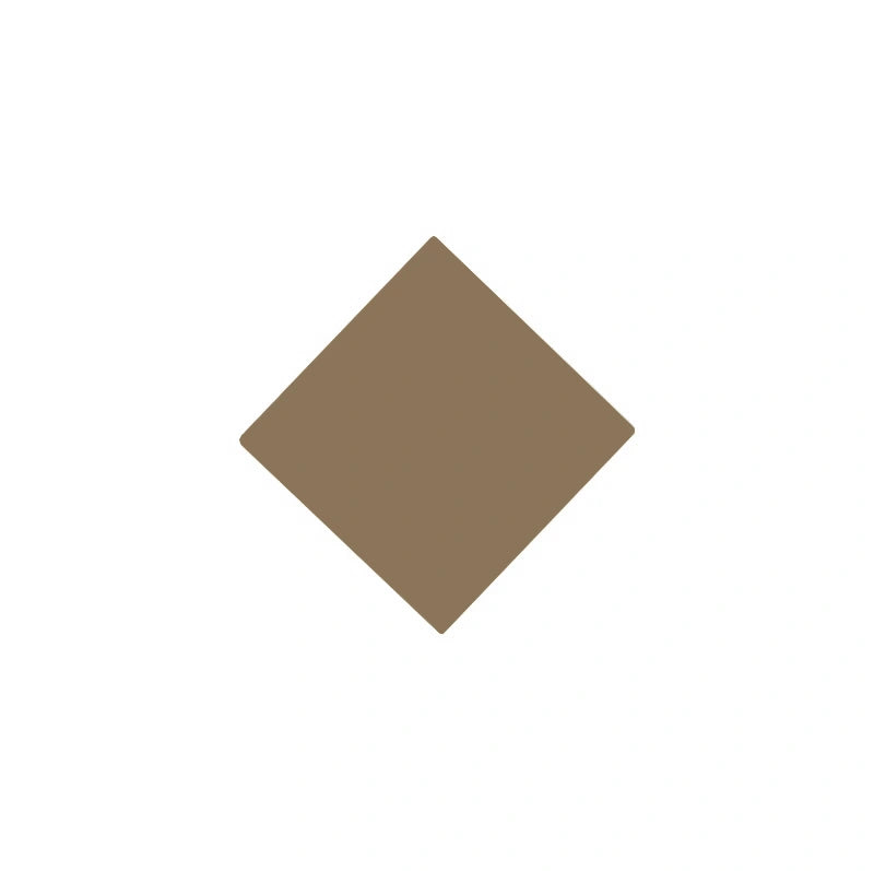 Flise - Kvadrat, 5 x 5 cm, Kaffebrun, - Coffee CAF image