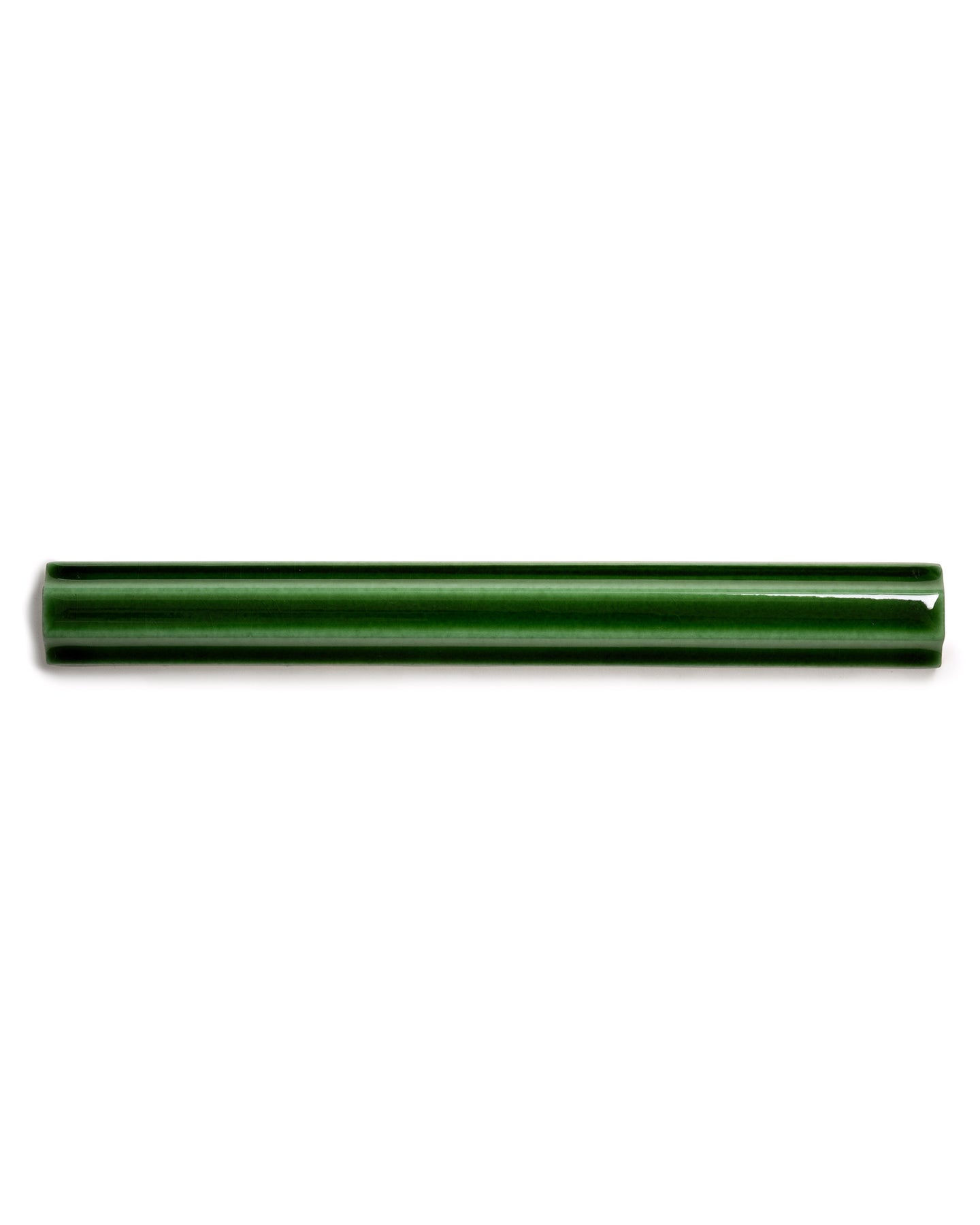 Tile Victoria - Decorative strip 1.7 x 15 cm Bottle Green, Glossy