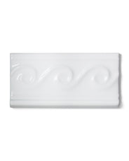 Kakel Victoria - Dekorlist våg 7,5 x 15 cm vit thumbnail image