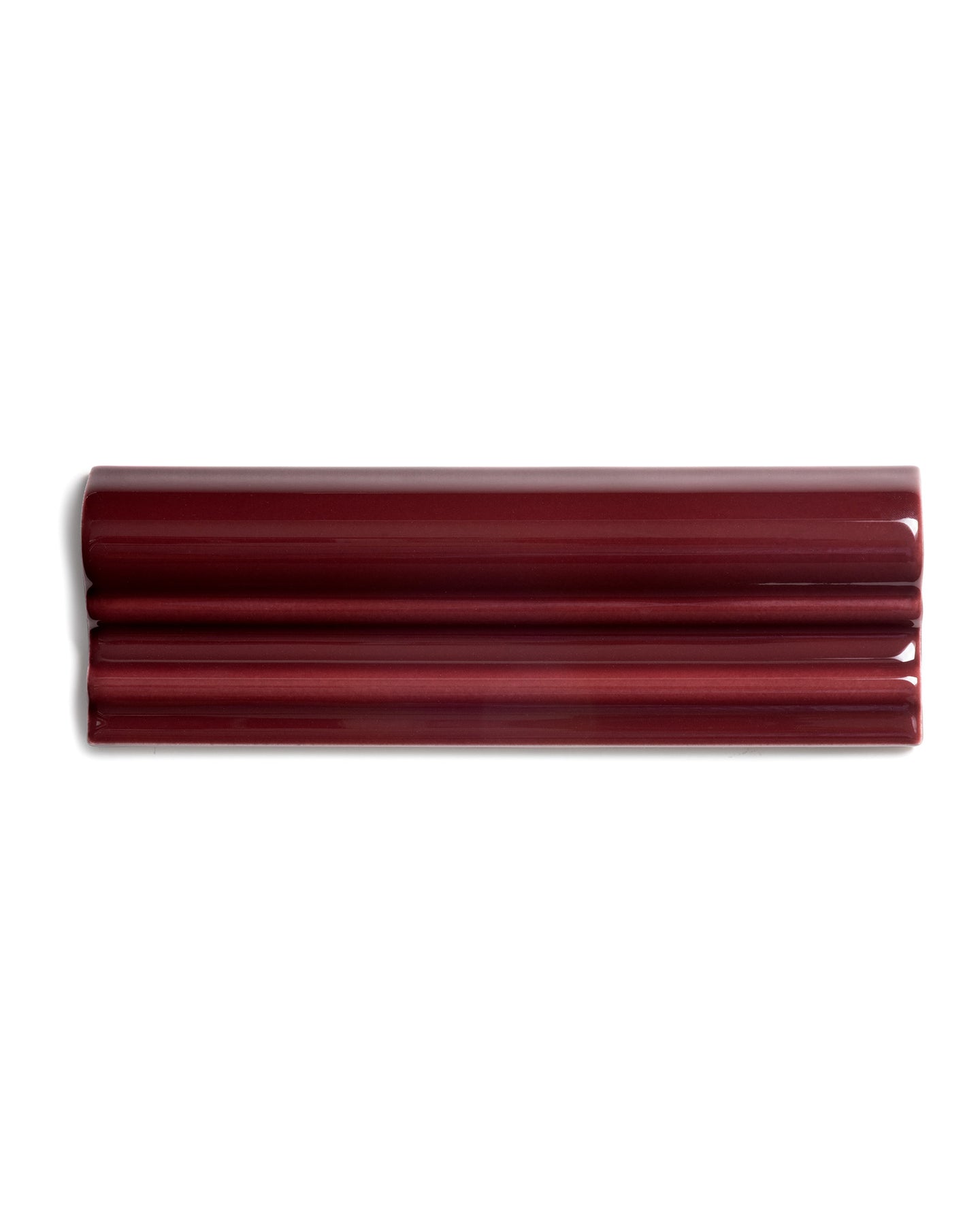 Victoria Tile - Border Molding 5 x 15 cm burgundy 