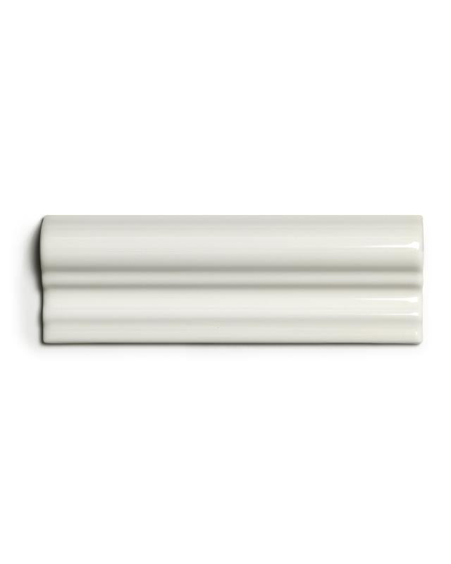 Tile Victoria - Tile molding 5 x 15 cm Ivory, glossy