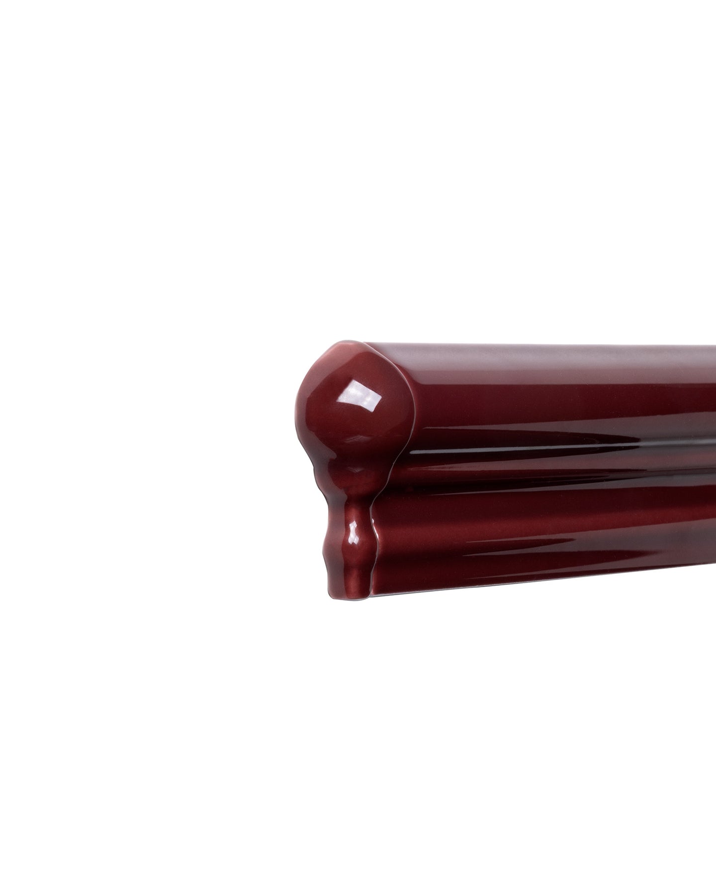Victoria Corner Molding Tile - Burgundy 