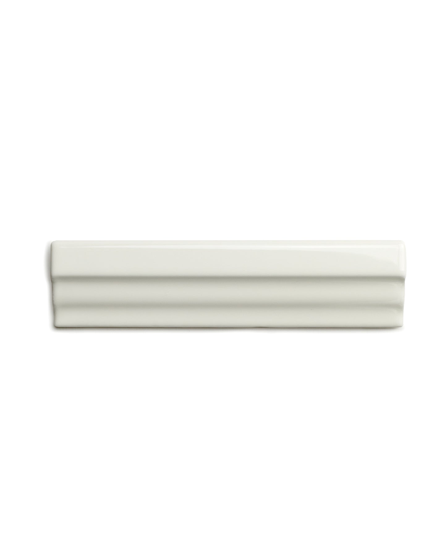 Victoria Tile - Border Trim 3.5 x 15 cm Ivory White