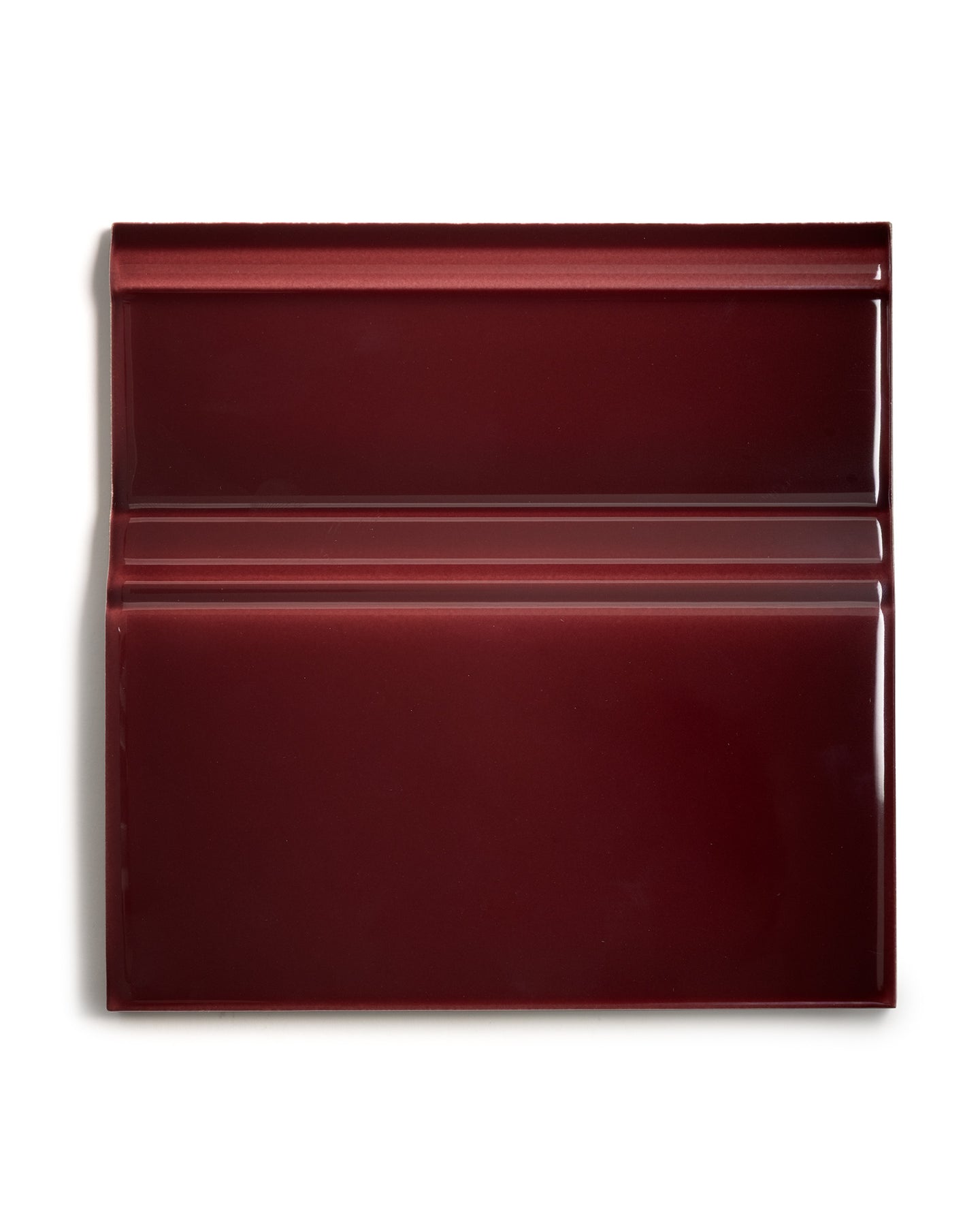 Victoria Tile - Floor Trim 15 x 15 cm (5.91 x 5.91 in.) Burgundy