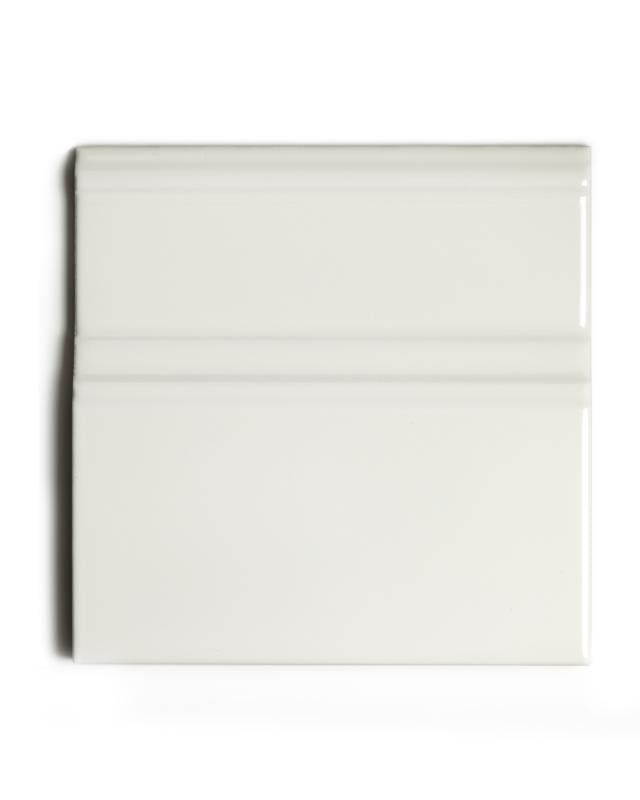 Tile Victoria - Floor trim 15 x 15 cm Ivory, glossy