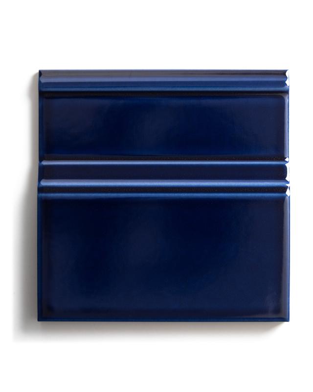 Victoria Tile - Floor Trim 15 x 15 cm (5.91 x 5.91 in.) Ultramarine Blue