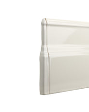 Kakel Victoria - Hörnbit till golvsockel elfenbensvit, blank thumbnail image