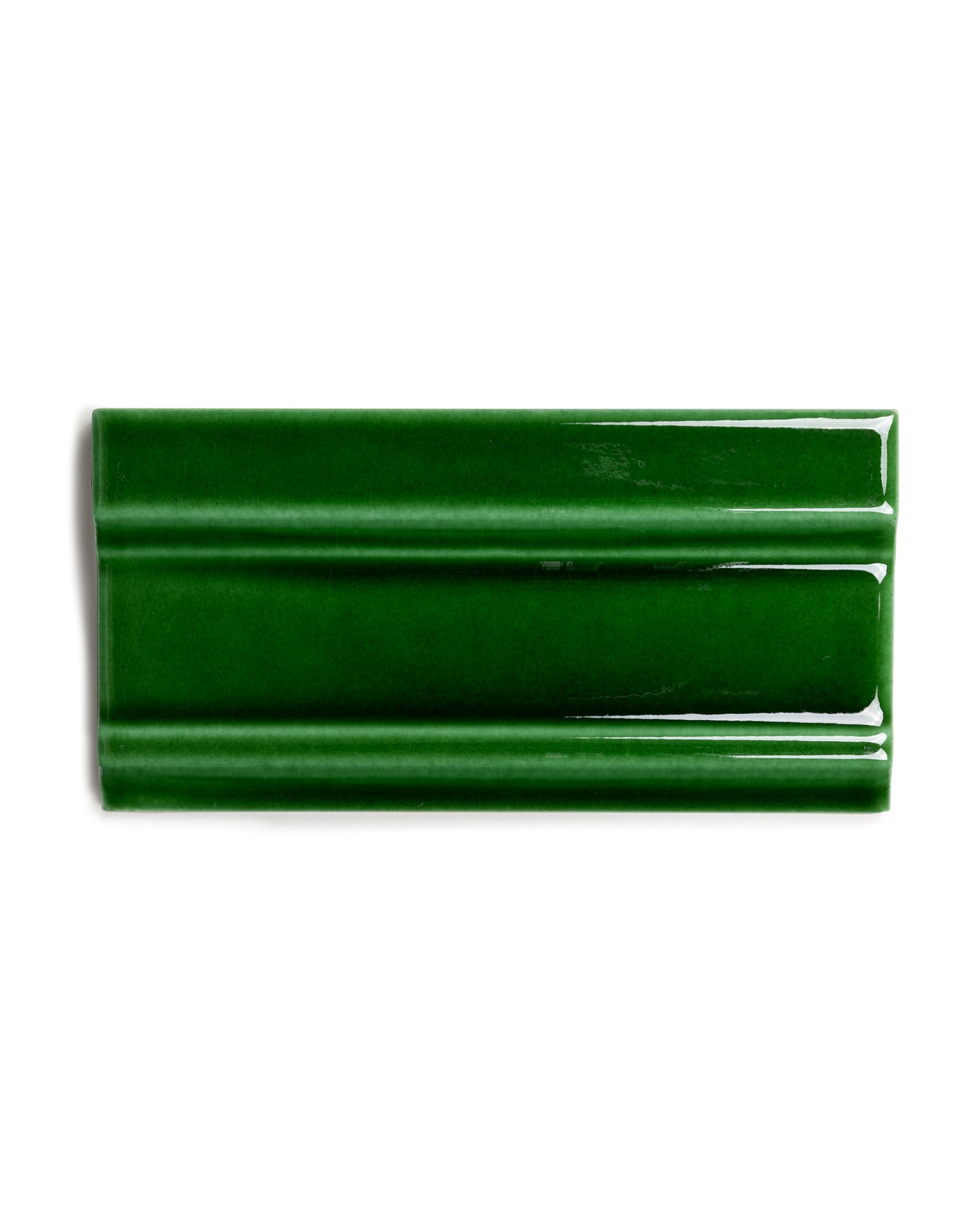 Tile Victoria - Tile molding 7.5 x 15 cm (2.95 x 5.91 in.) bottle green