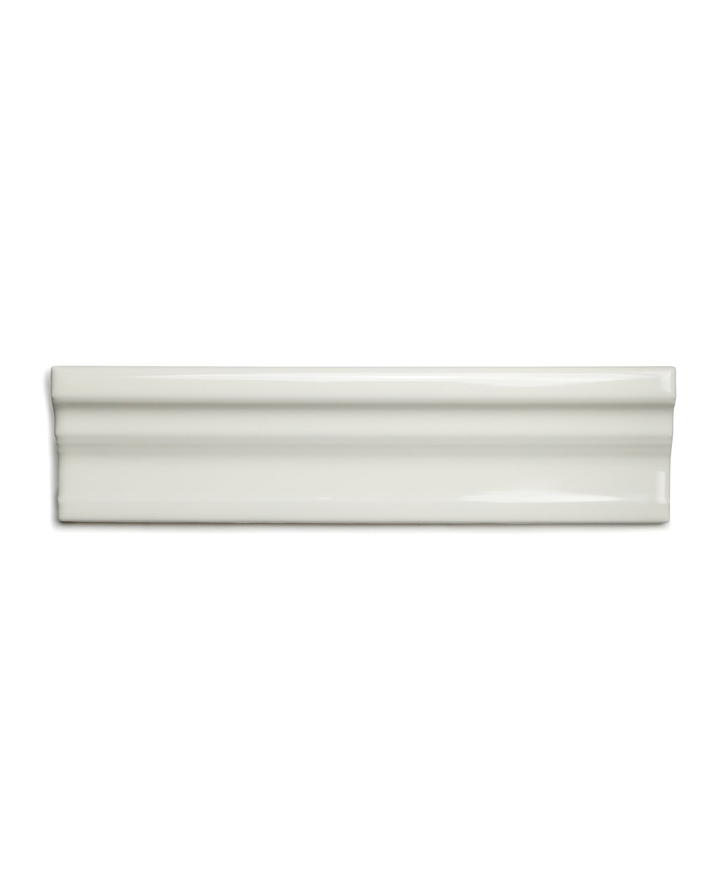 Victoria Tile - Border Trim 5 x 20 cm Ivory White