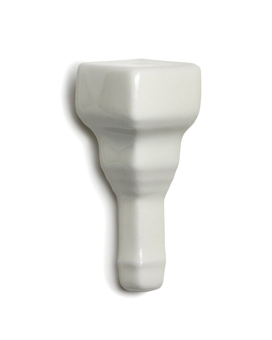 Victoria Tile - Corner Piece for Border Trim 5 x 20 cm Classic - Ivory White