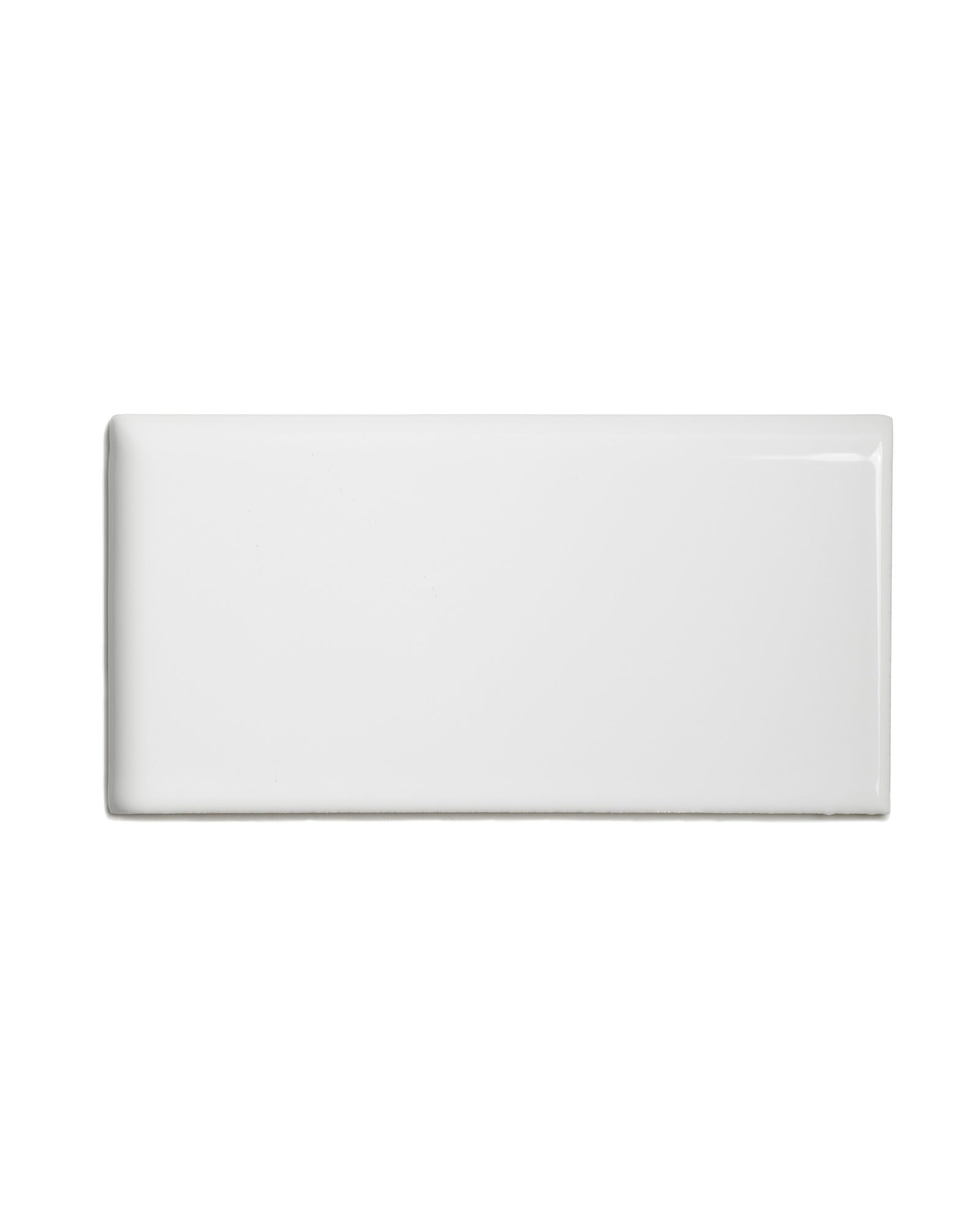 Victoria flis – 7,5 x 15 cm hvit bullnose venstre hjørne image