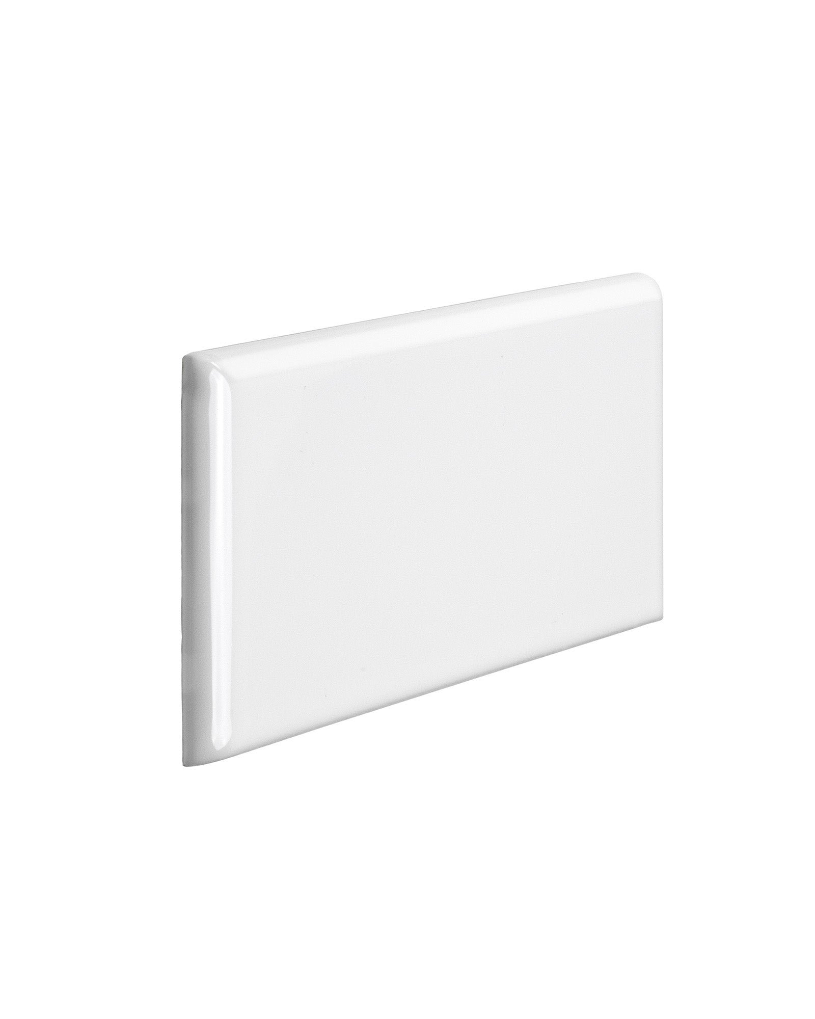 Victoria flis – 7,5 x 15 cm hvit bullnose venstre hjørne image