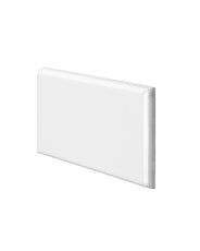 Victoria flis – 7,5 x 15 cm hvit bullnose høyre hjørne thumbnail image