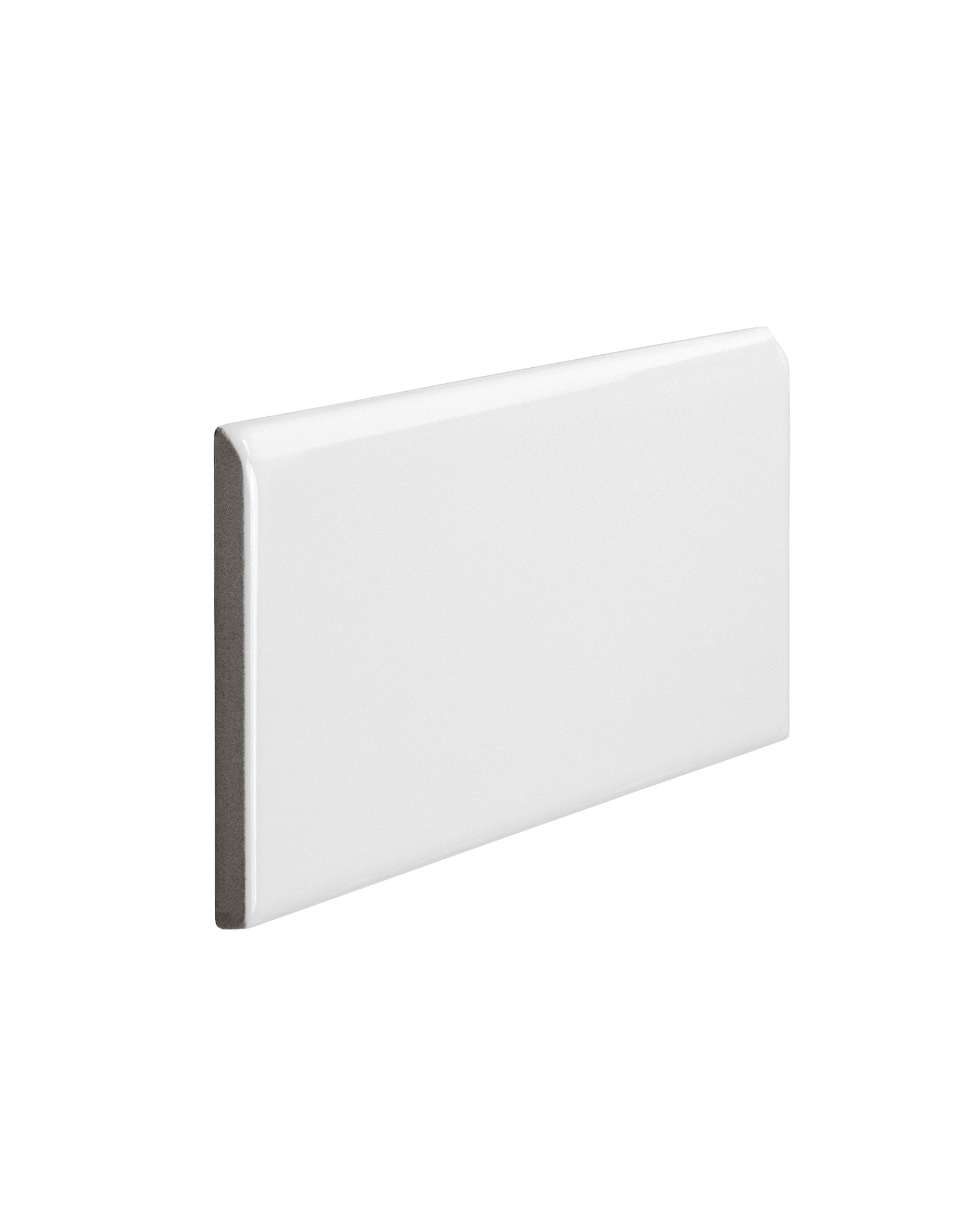 Victoria flis – 7,5 x 15 cm hvit bullnose langside image