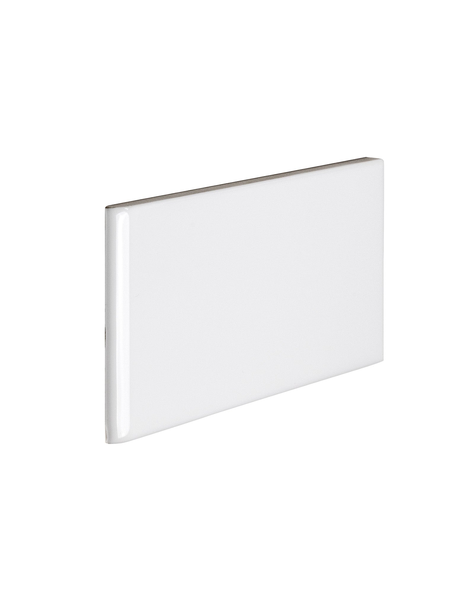 Victoria flis – 7,5 x 15 cm hvit bullnose kortside image